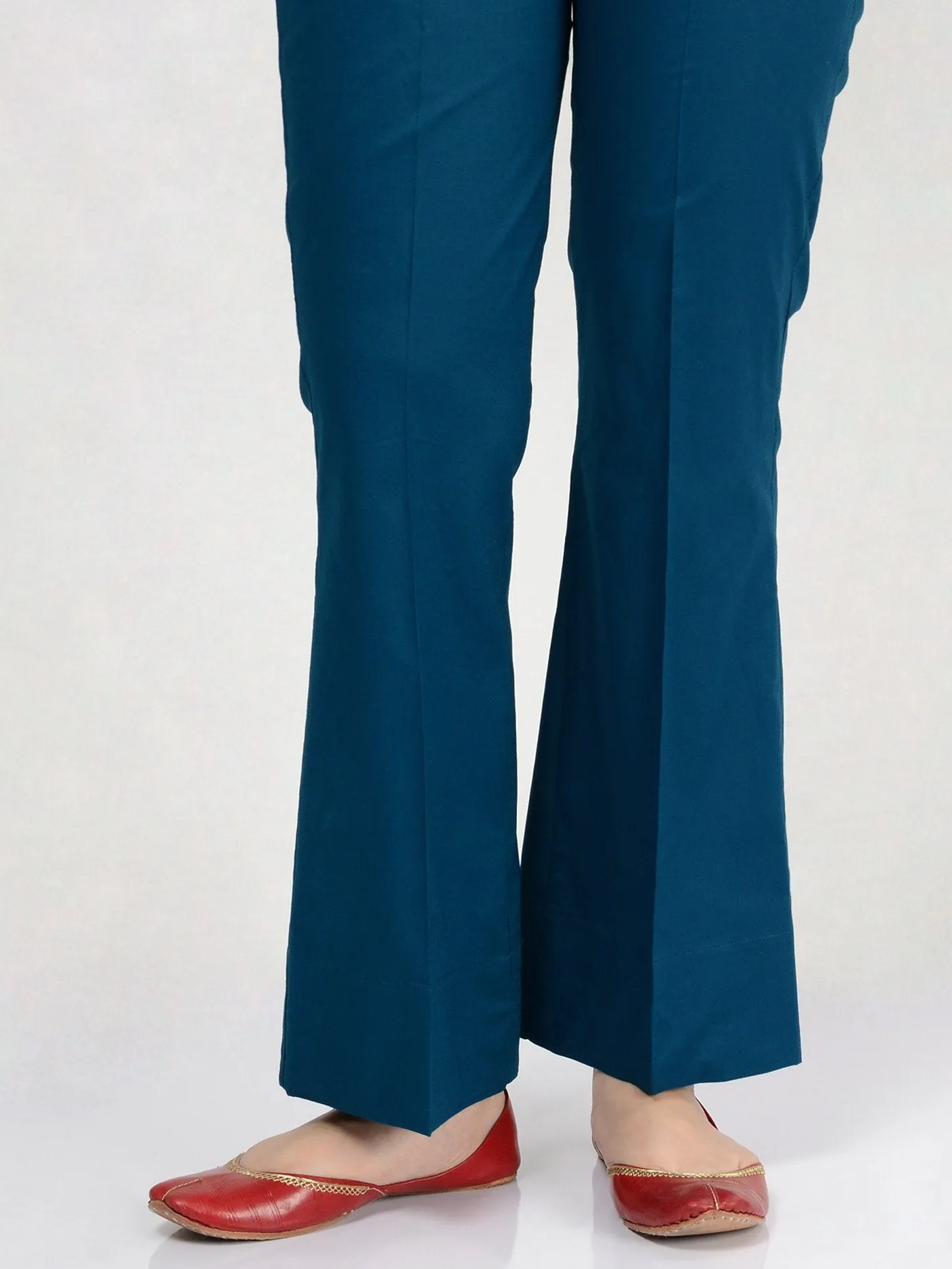 Bootcut Pants-Dark Ferozi