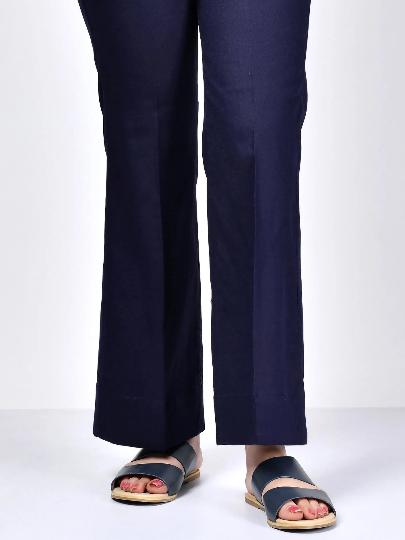 Bootcut Pants-Dark Navy