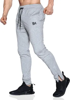 BROKIG Mens Leglock Gym Jogger Sweat Pants Ankle Zip,Workout Sweatpants Athletic Tapered Jogging Pants with Pockets