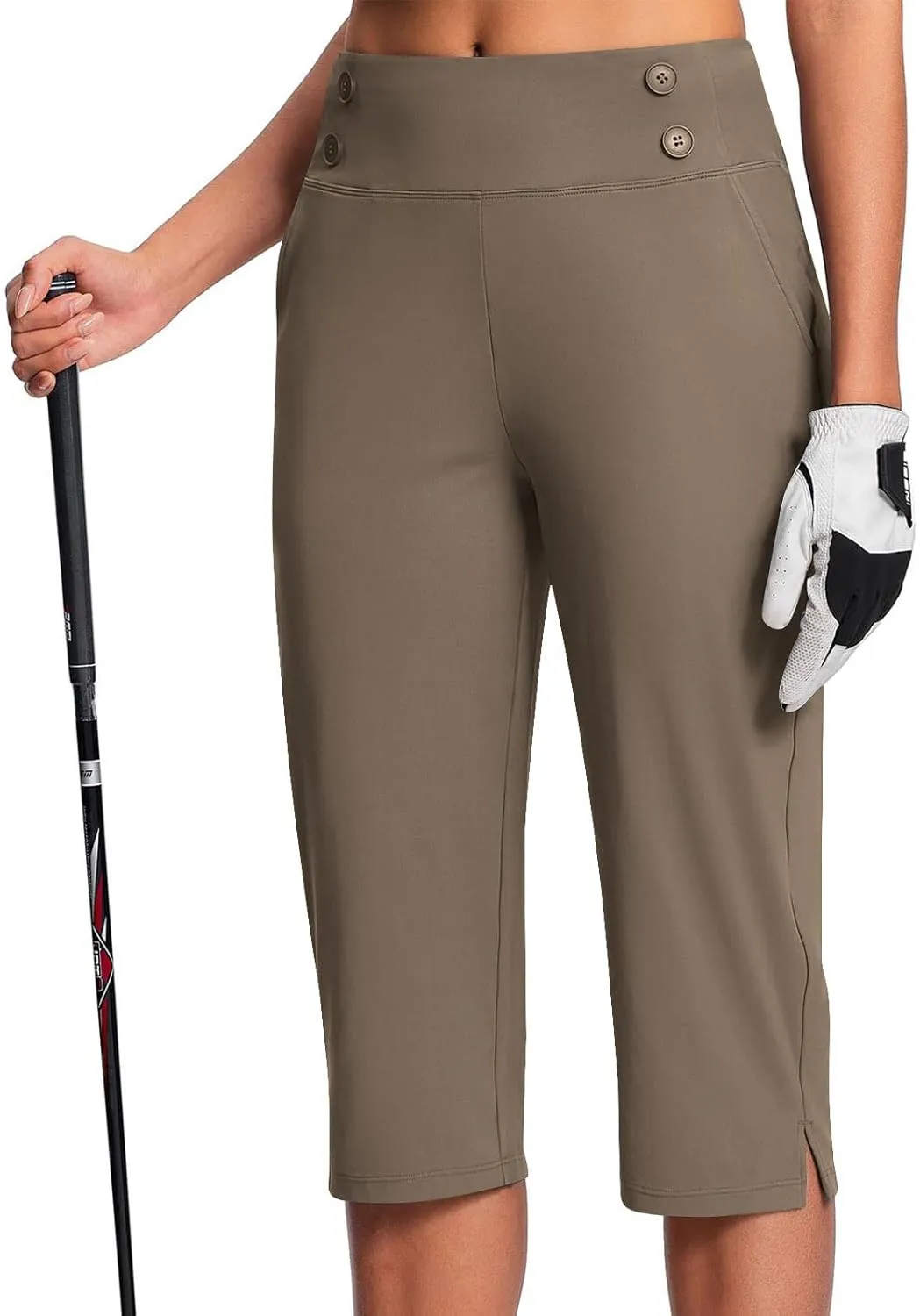 Capri Pants for Women High Waist Stretch Dressy Casual Summer Cropped Pants Plus Size Palazzo Capris Golf Yoga Pants