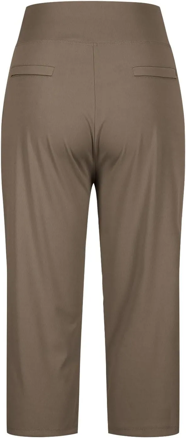 Capri Pants for Women High Waist Stretch Dressy Casual Summer Cropped Pants Plus Size Palazzo Capris Golf Yoga Pants