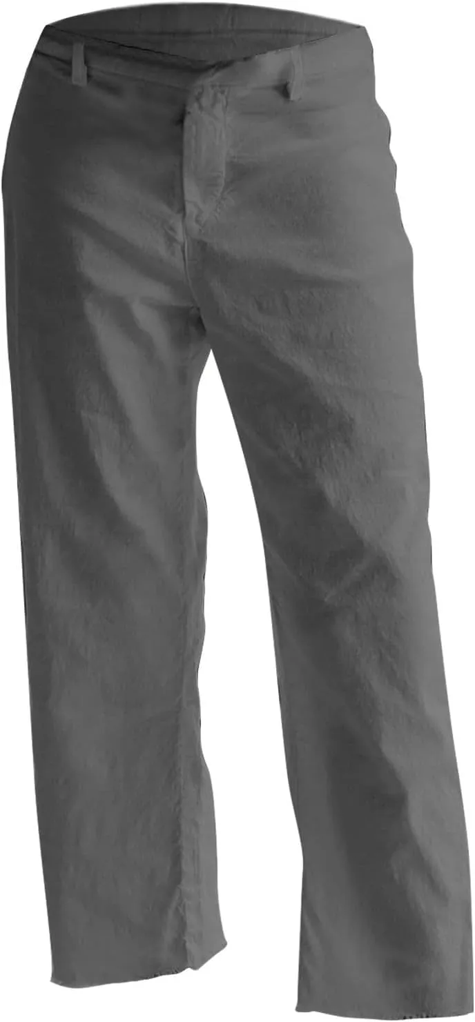 Cropped Linen Pants Women High Waisted Straight Leg Capri Work Trousers Business Casual Raw Hem Ankle Pants Pockets