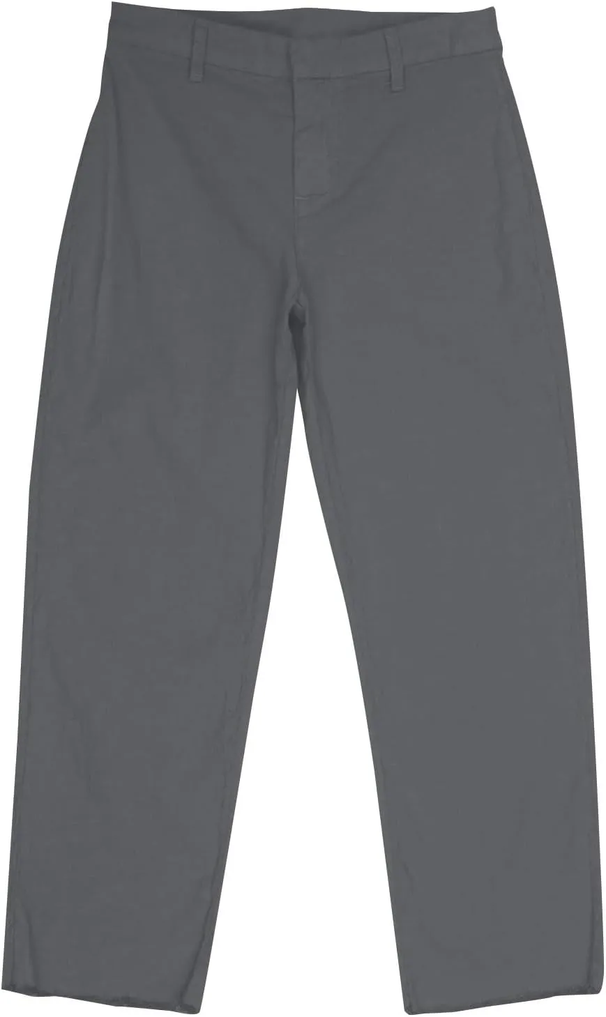 Cropped Linen Pants Women High Waisted Straight Leg Capri Work Trousers Business Casual Raw Hem Ankle Pants Pockets