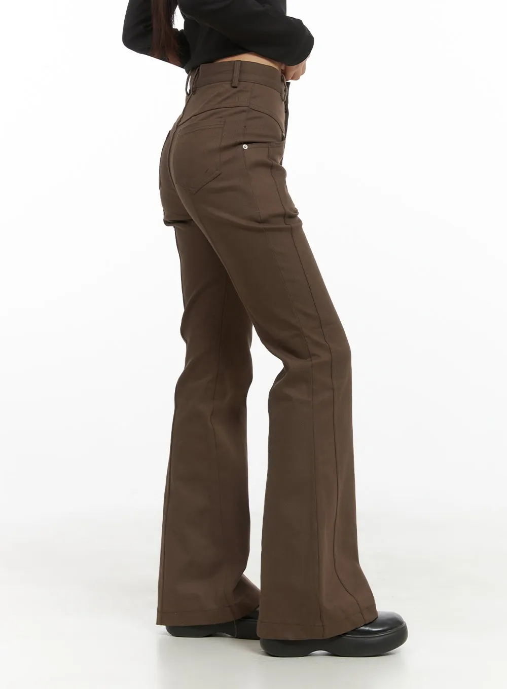 Cutline Bootcut Cotton Pants CS405