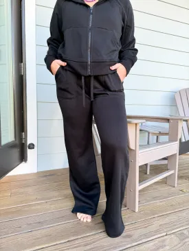 French Terry Straight Leg Pants by Rae Mode