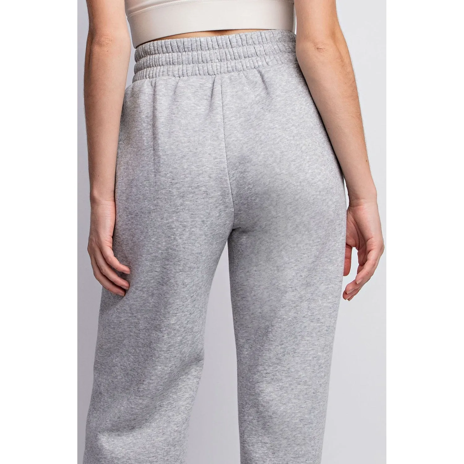 French Terry Straight Leg Pants by Rae Mode