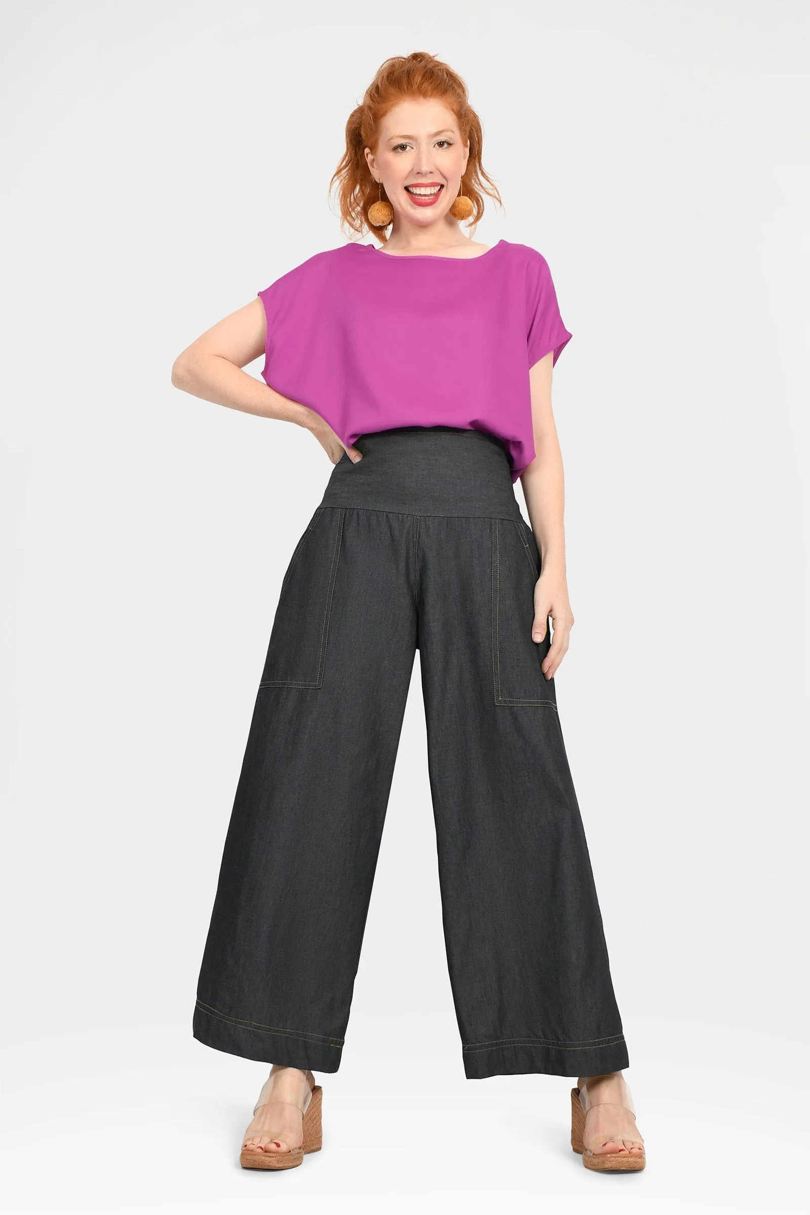 Gemma Denim Long Pants