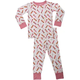 In My Jammers Pink Carrot L/S 2pc PJ Set