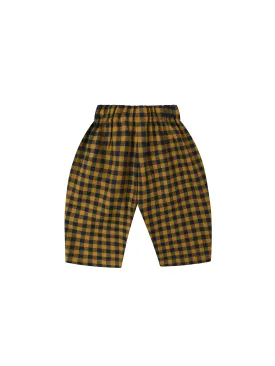 【LAST ONE】Blueberry Gingham Carrot Pants