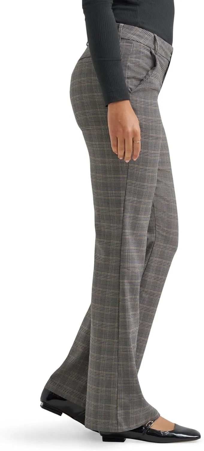Lee Women's Wrinkle Free Mid Rise Bootcut Pant