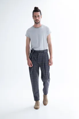 Longus Pants Printed Blue