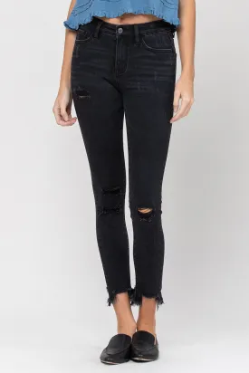 MARLIN MID RISE DISTRESSED JEANS
