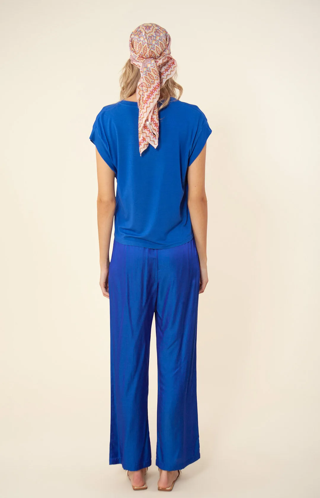 Nena Solid Charmeuse Pant