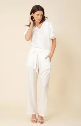 Nena Solid Charmeuse Pant
