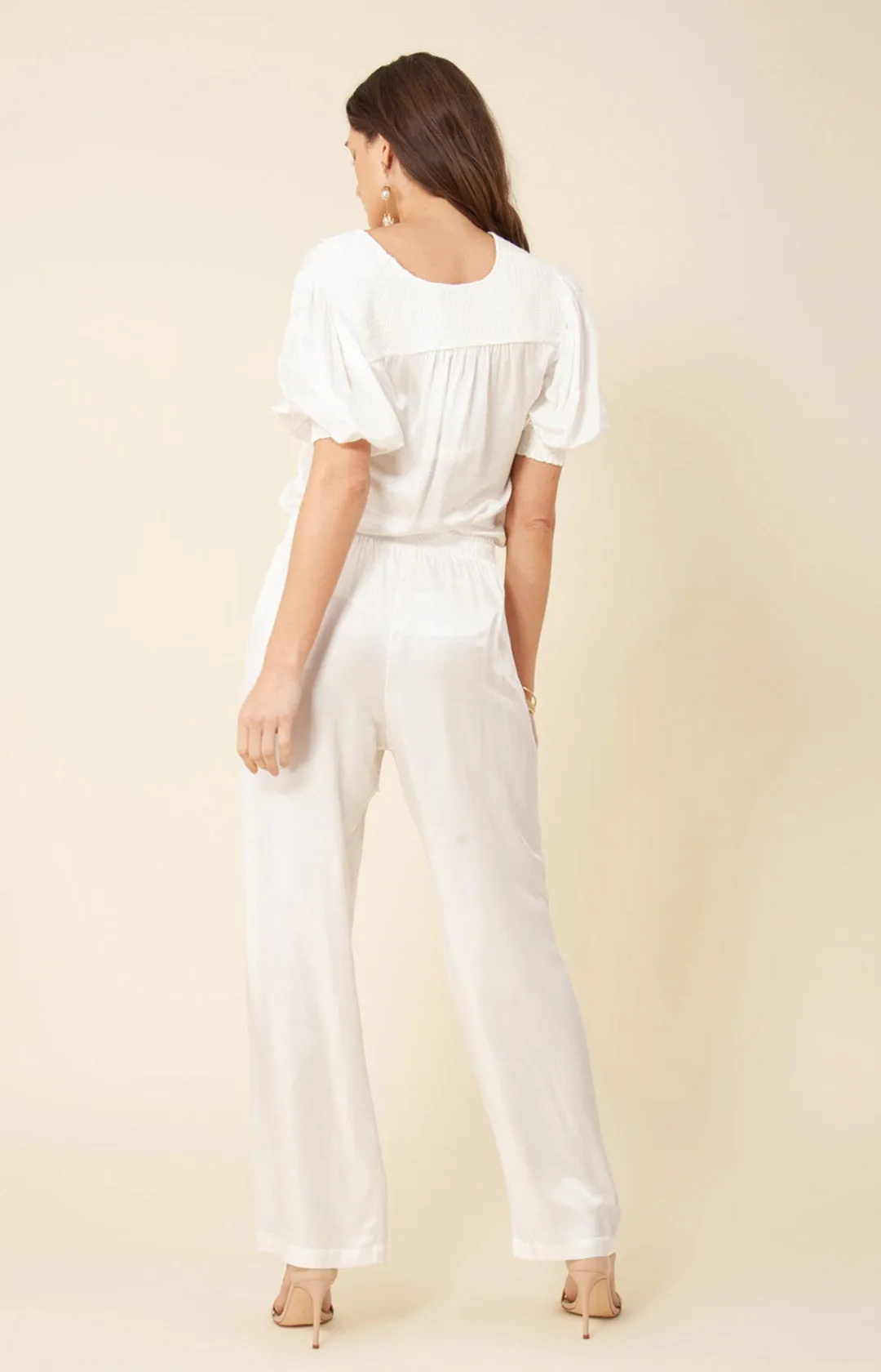 Nena Solid Charmeuse Pant