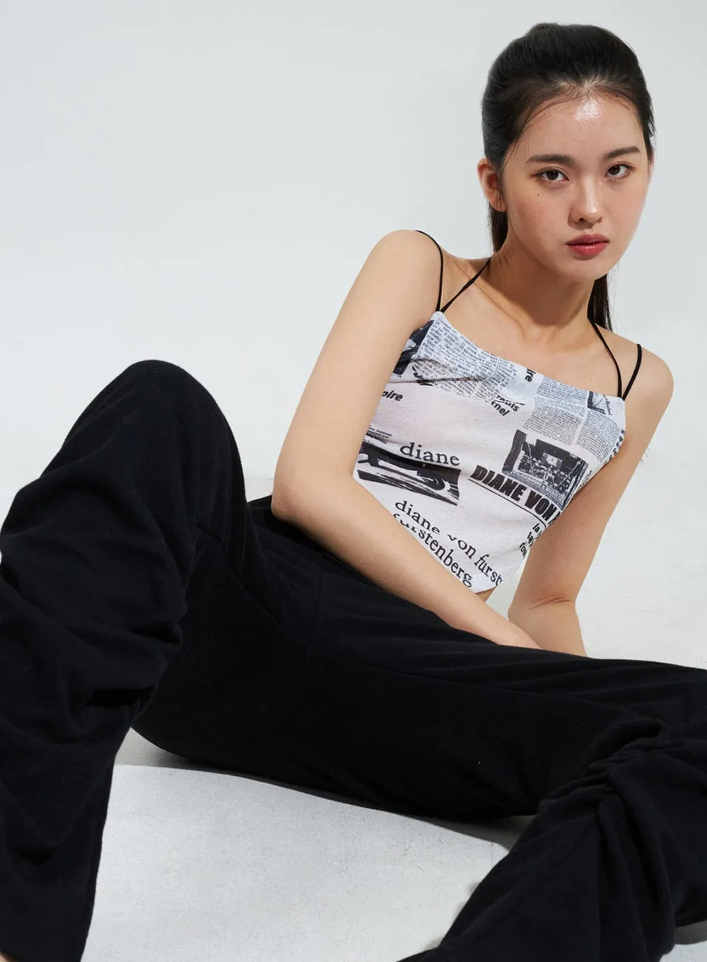 Ruched Bootcut Track Pants IY322