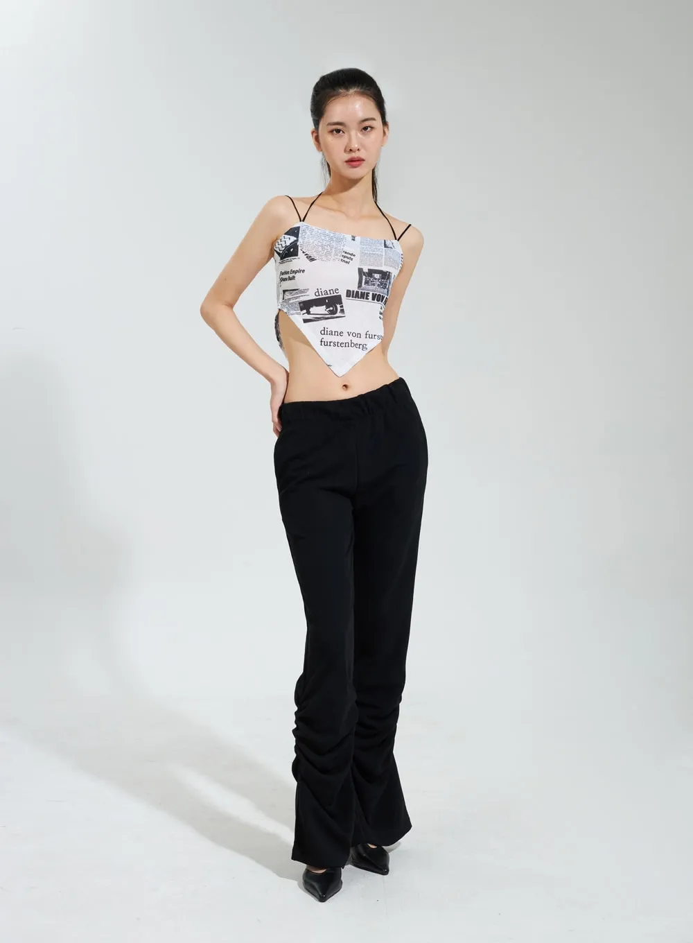 Ruched Bootcut Track Pants IY322