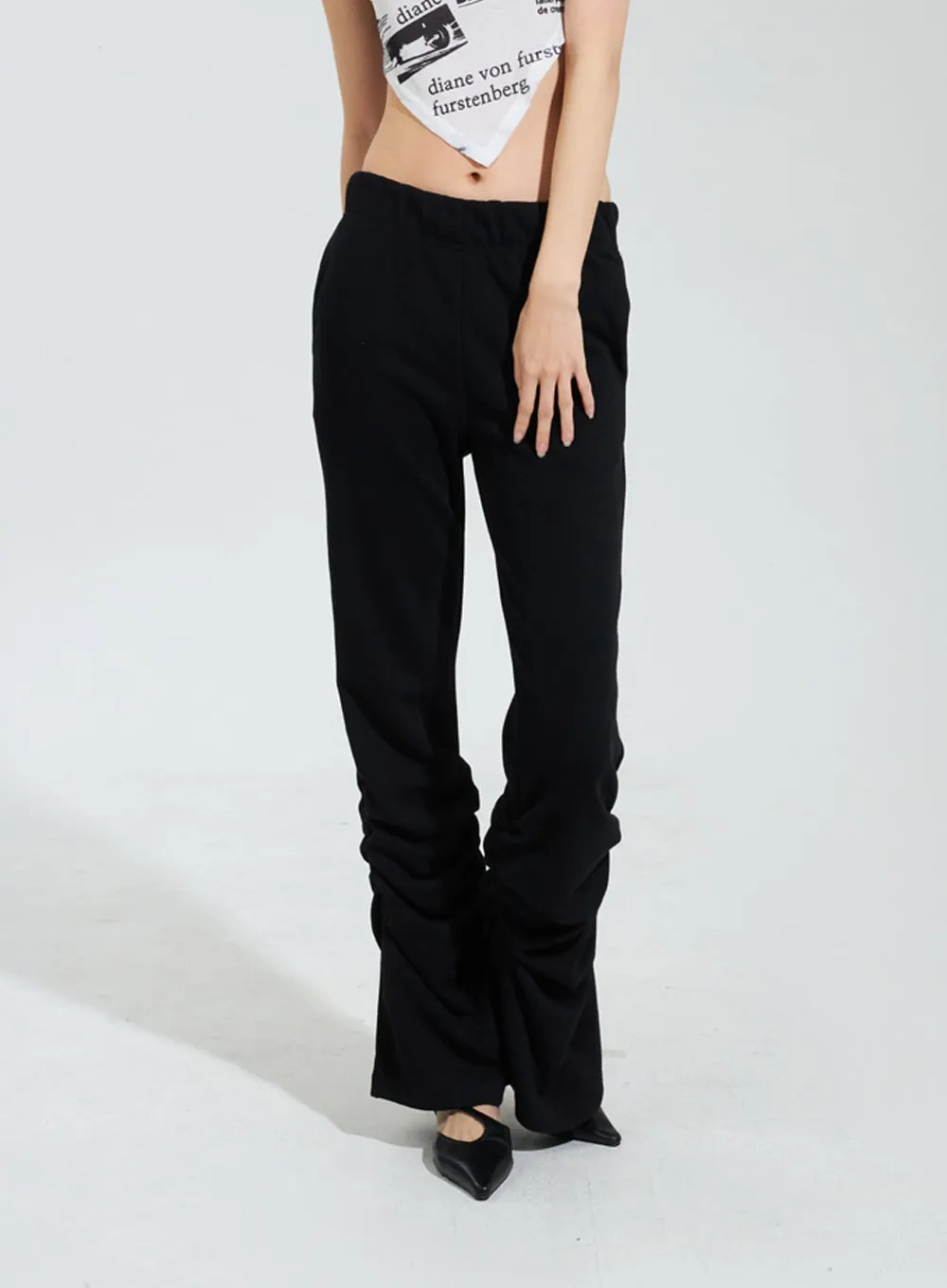 Ruched Bootcut Track Pants IY322