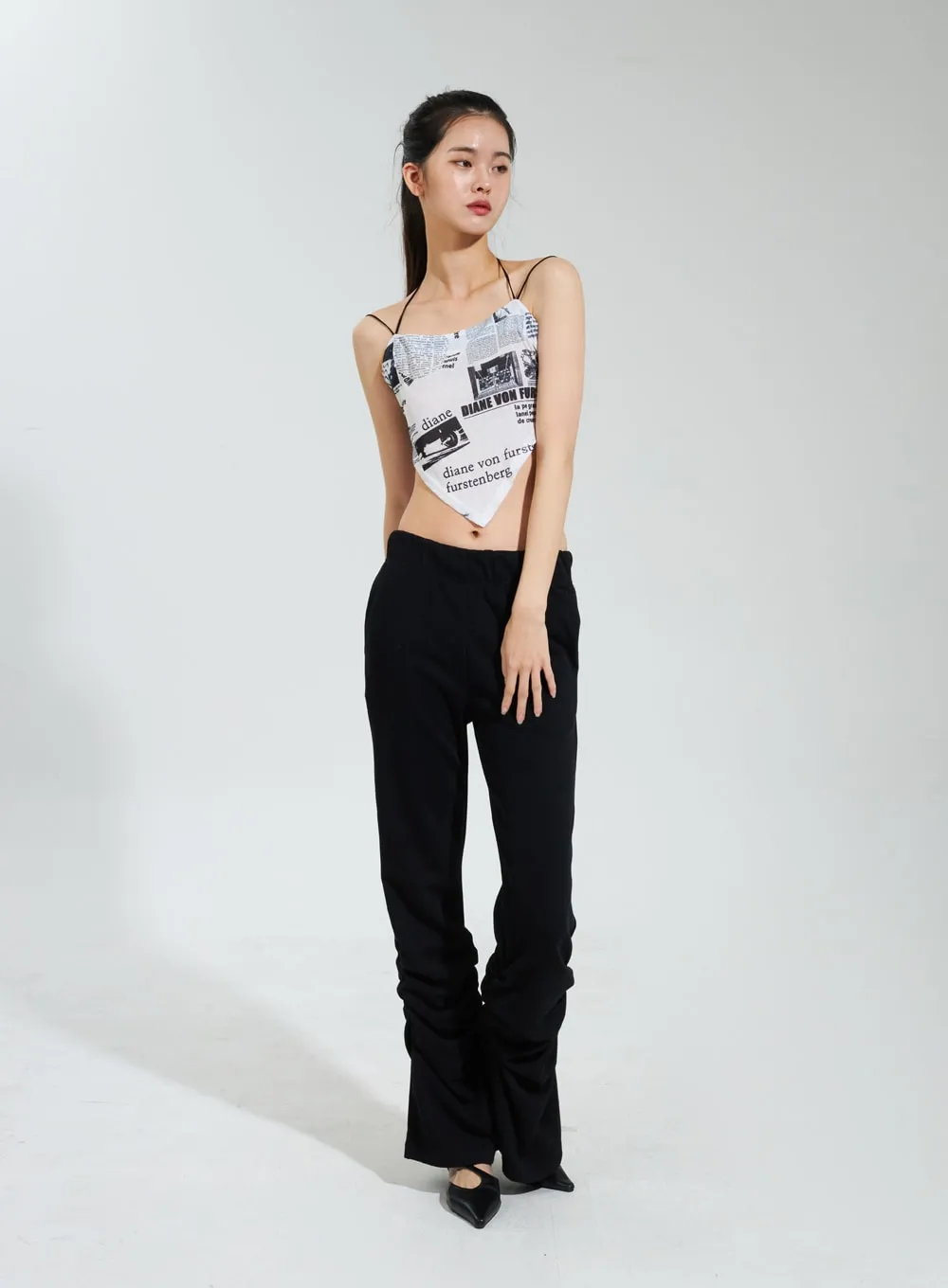 Ruched Bootcut Track Pants IY322