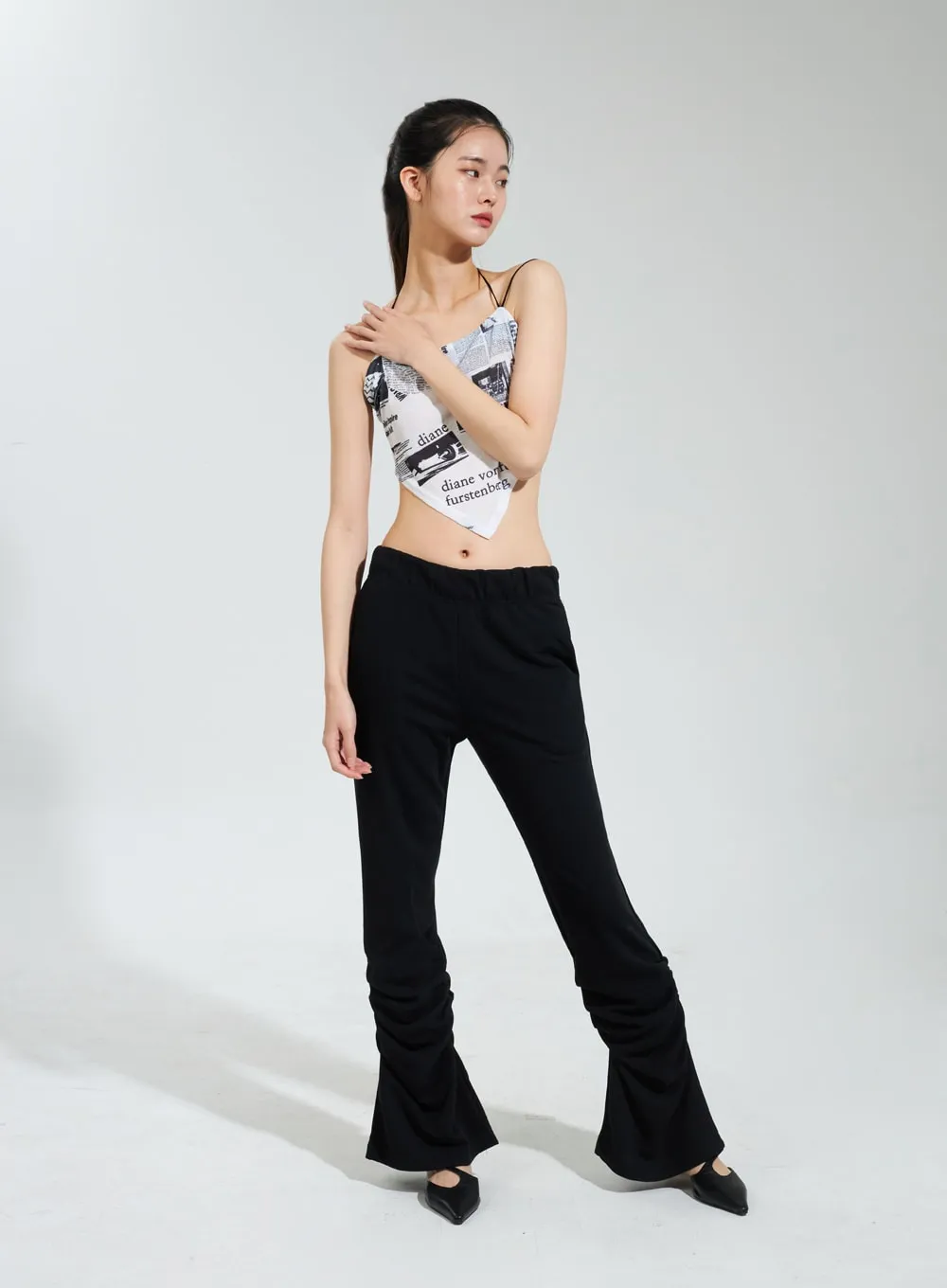 Ruched Bootcut Track Pants IY322