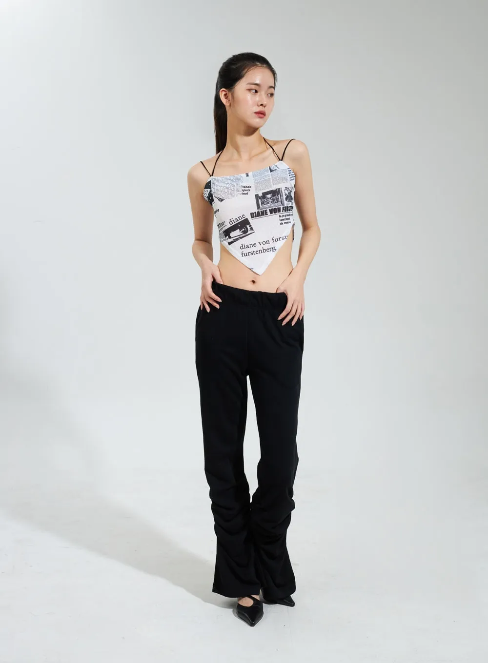 Ruched Bootcut Track Pants IY322
