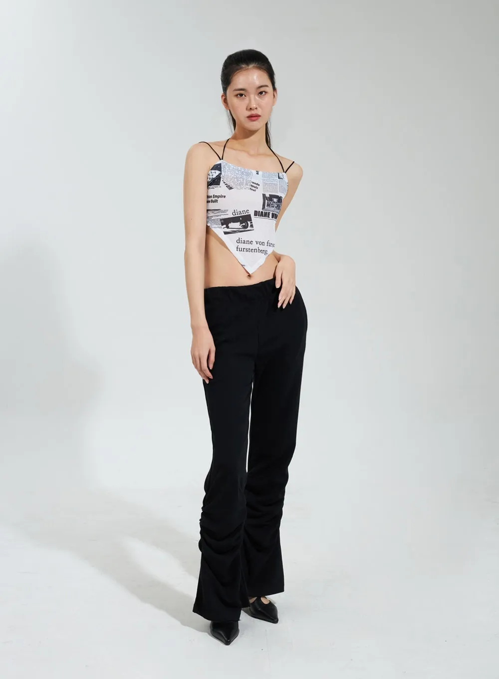 Ruched Bootcut Track Pants IY322