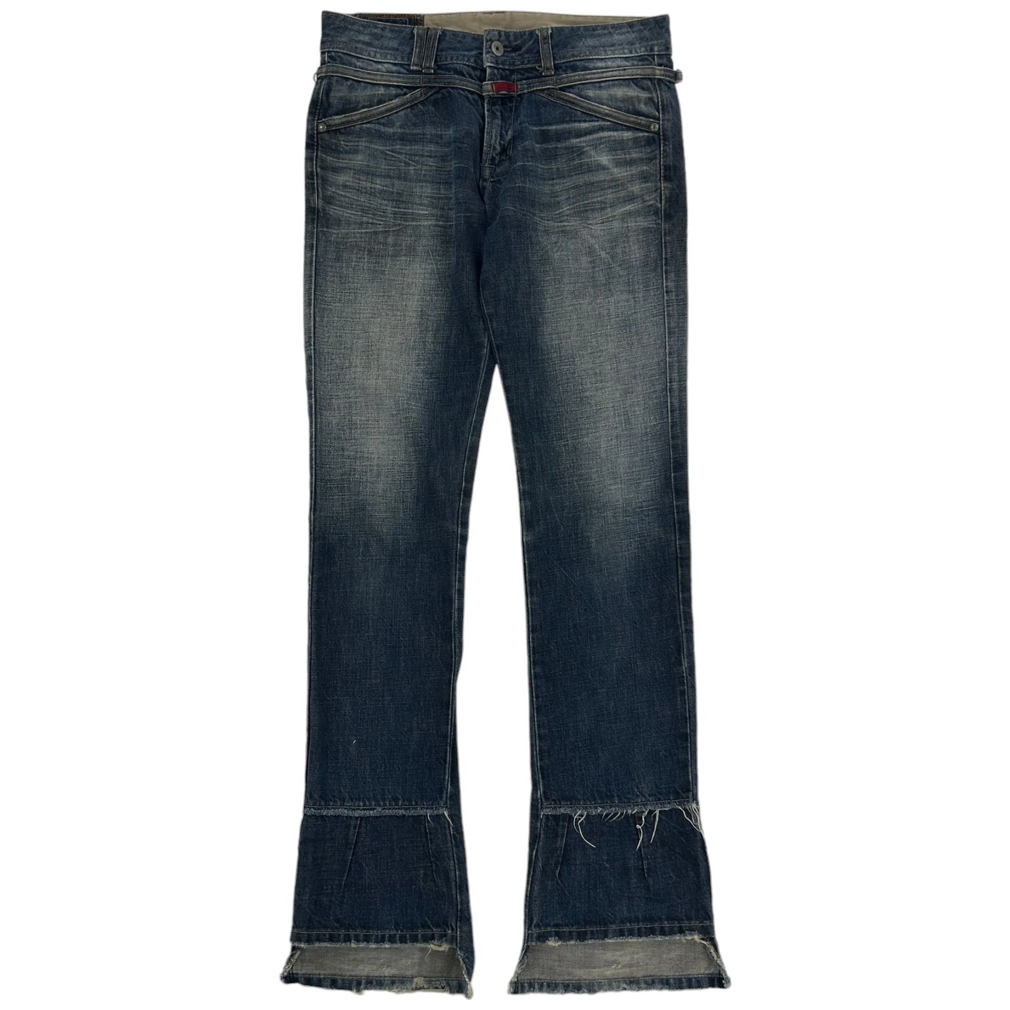 Vintage Marithe   Francois Girbaud Distressed Denim Jeans Size W31
