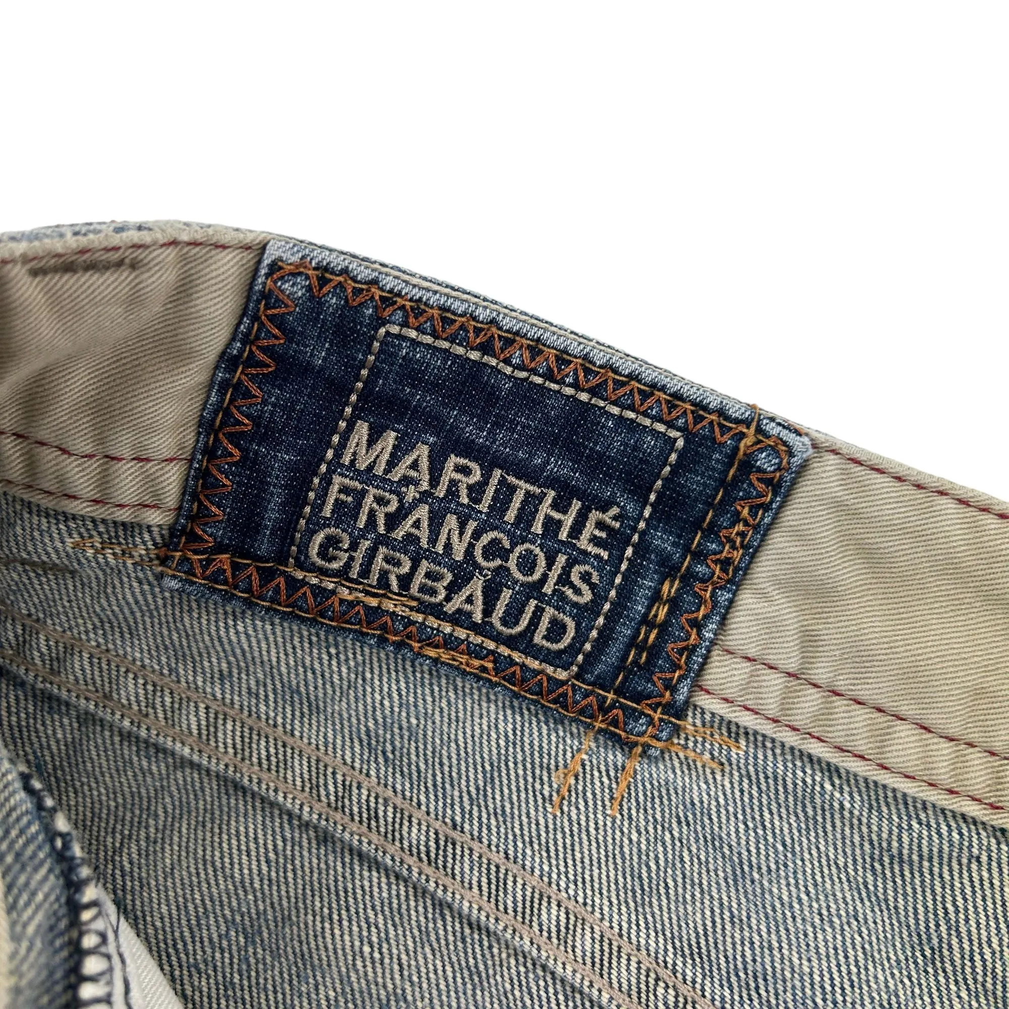 Vintage Marithe   Francois Girbaud Distressed Denim Jeans Size W31
