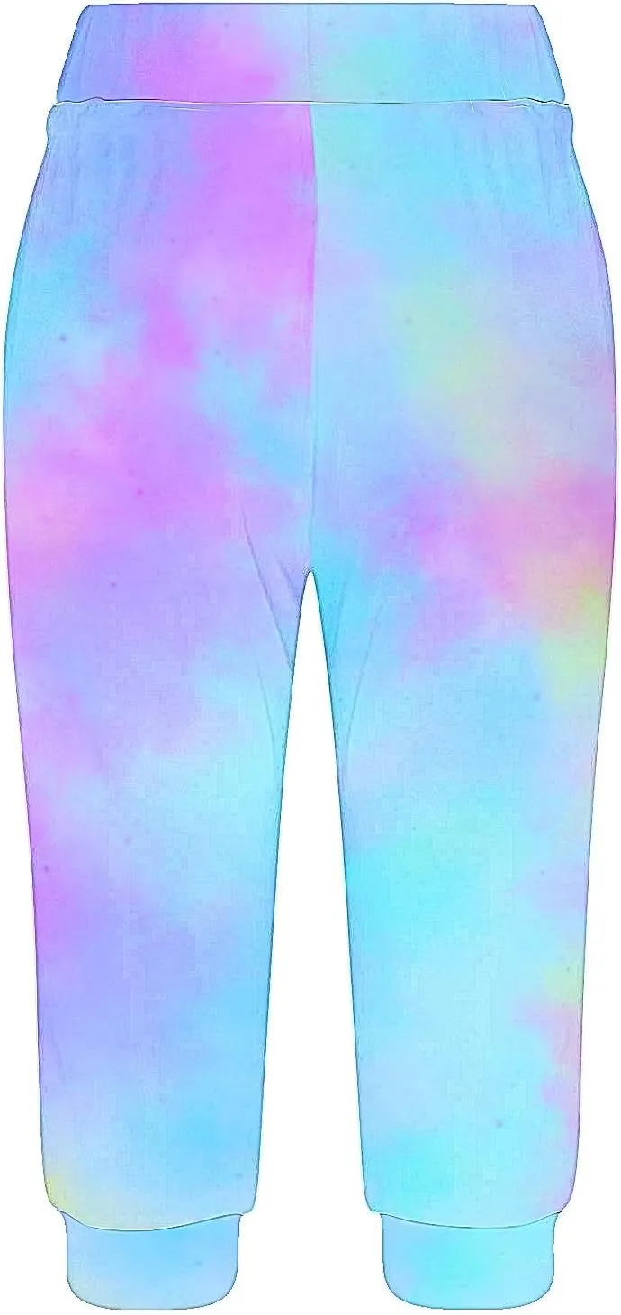 Women Irregular Striped Capris Pant Summer High Elastic Gaucho Sweatpants Side Pocket Yoga Trouser Lightweight Pants