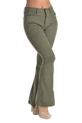 Women's Colored Bootcut Pants