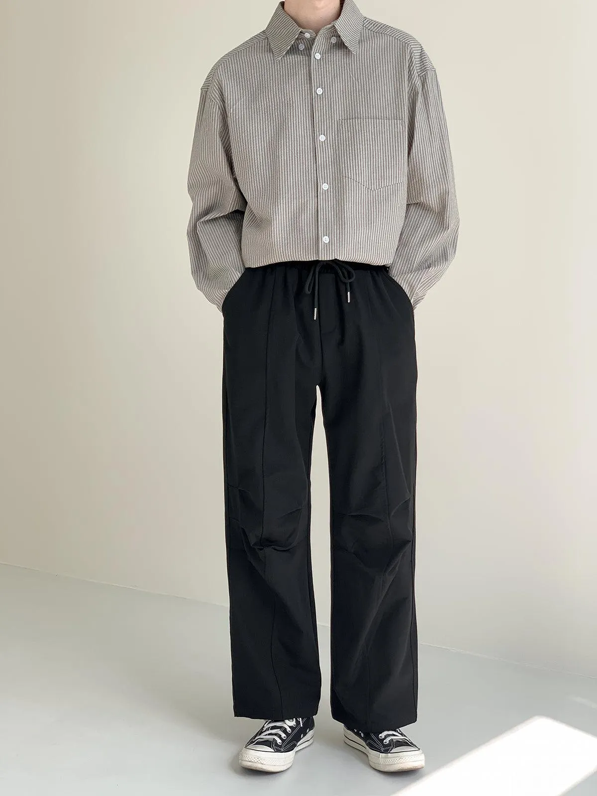 Zhou Drawstring Bootcut Track Pants